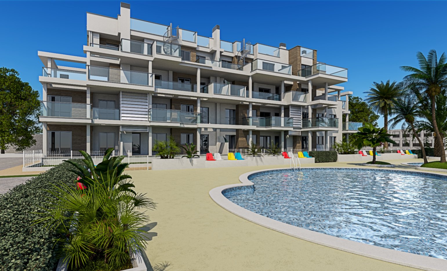 Apartamento de estilo moderno a 50m de la playa de Denia